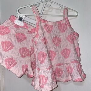 Toddler Girl Tank Top and Shorts Set